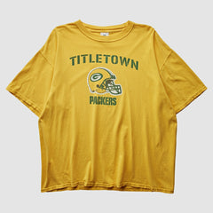 Green Bay Packers NFL 2000s T-Shirt Yellow Vintage
