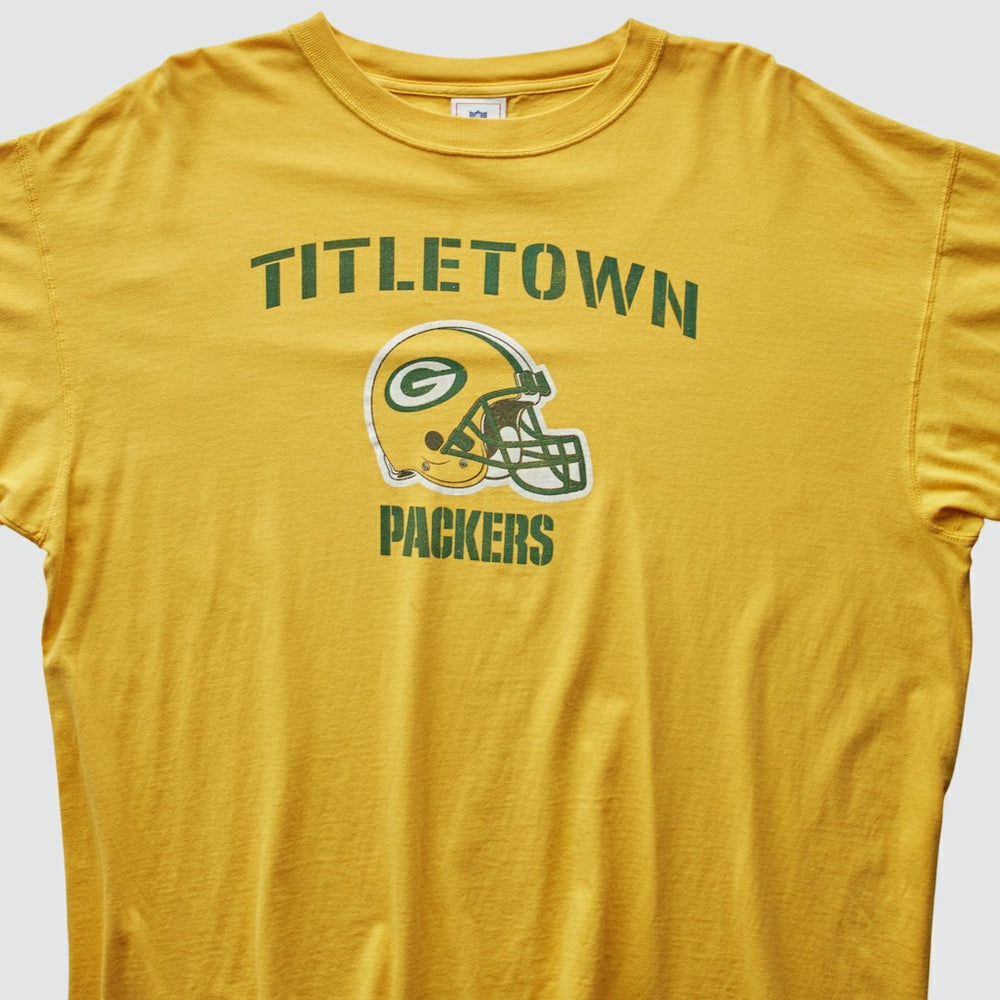 Green Bay Packers NFL 2000s T-Shirt Yellow Vintage