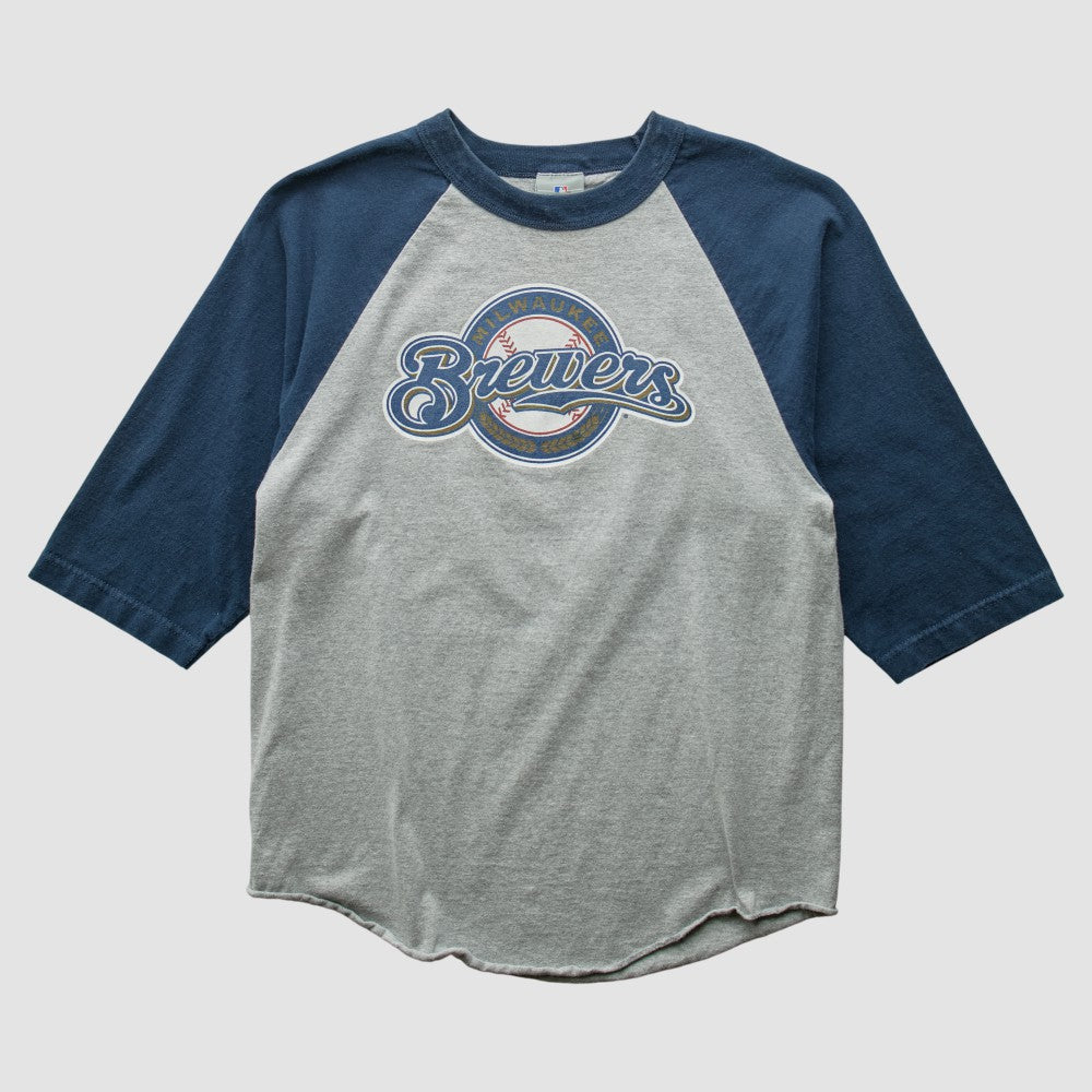Milwaukee Brewers 2000s T-Shirt - Gray - S by Fanatics Real Vintage T-shirts