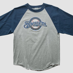 Milwaukee Brewers 2000s T-Shirt - Gray - S by Fanatics Real Vintage T-shirts