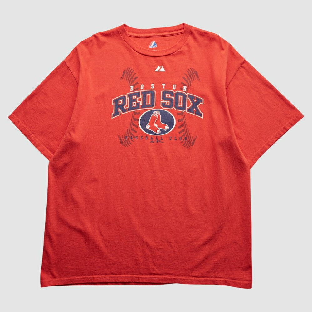 Boston Red Sox Majestic 2009 T-Shirt - Red - L by Fanatics Real Vintage T-shirts