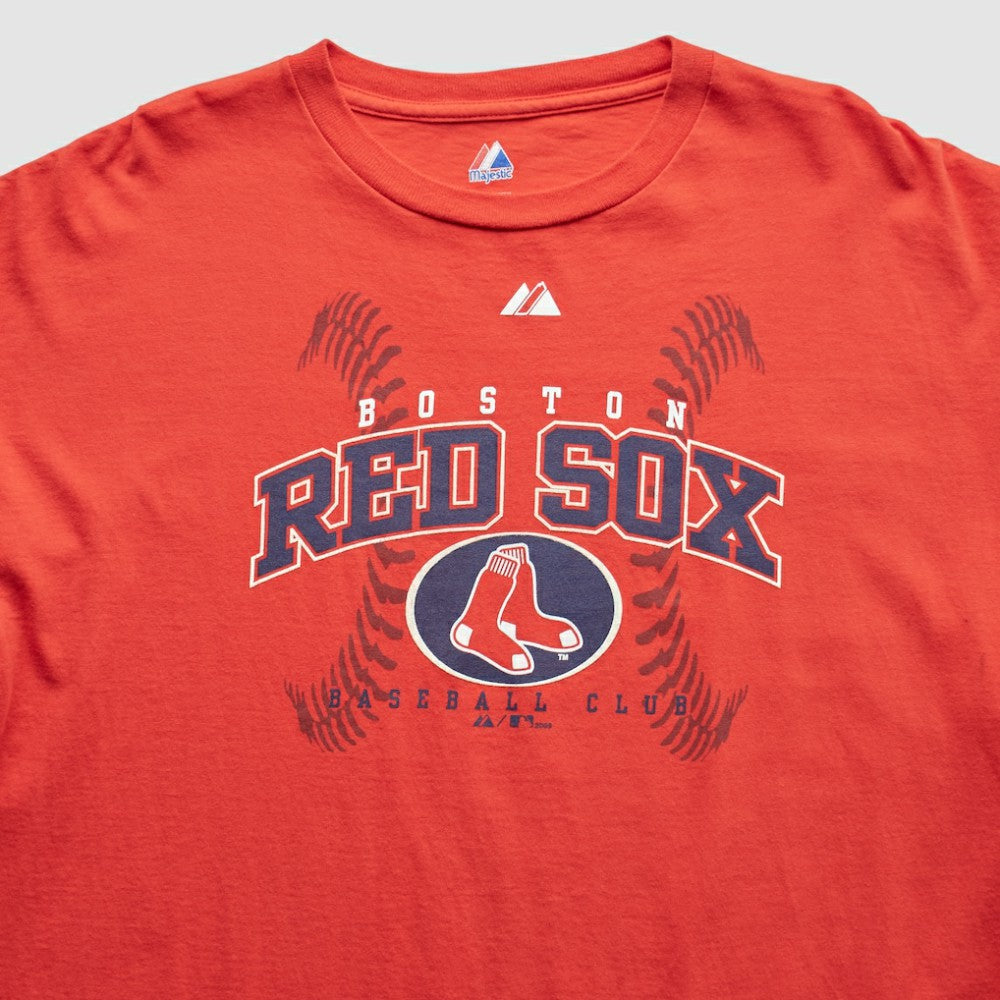 Boston Red Sox Majestic 2009 T-Shirt - Red - L by Fanatics Real Vintage T-shirts