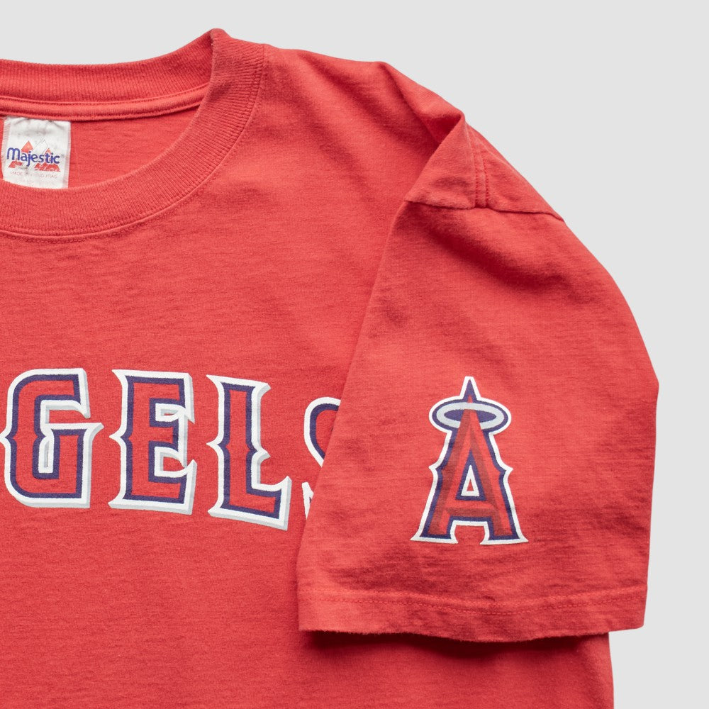 Los Angeles Angels Majestic 2000s T-Shirt - Red - M by Fanatics Real Vintage T-shirts