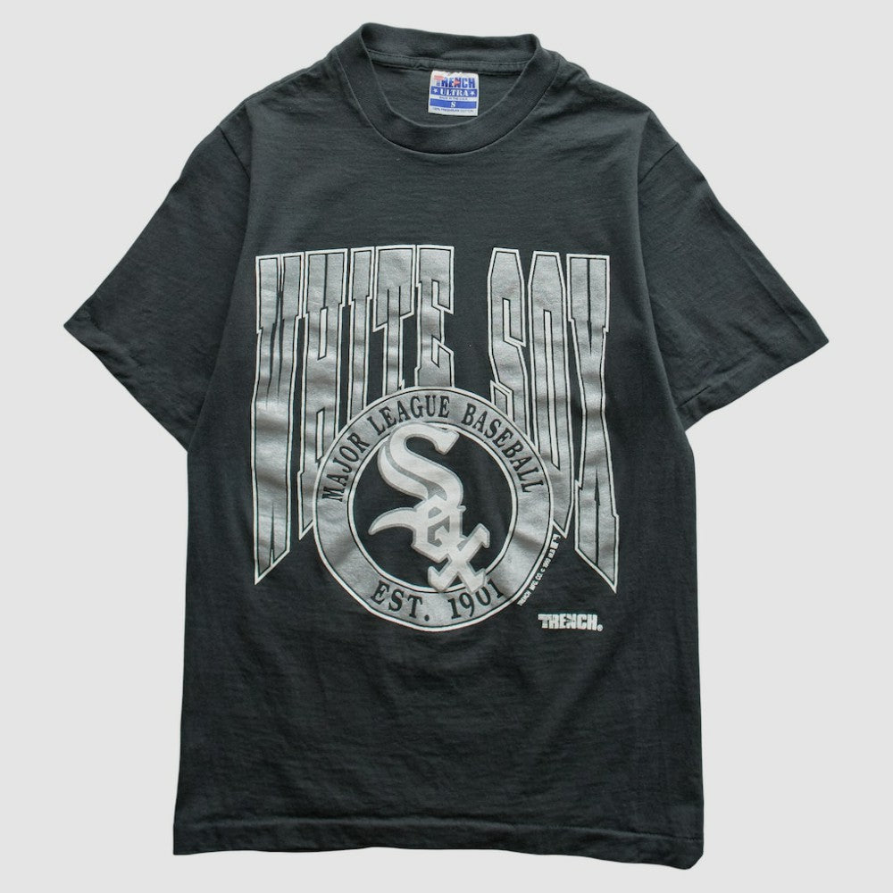 Chicago White Sox Trench 1990 T-Shirt - Black - XXS by Fanatics Real Vintage T-shirts