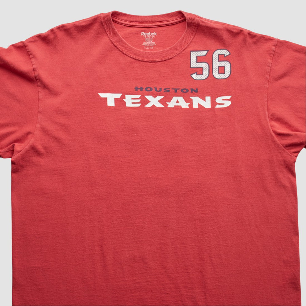 Houston Texans Reebok 2000s T-Shirt Red Vintage