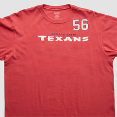 Houston Texans Reebok 2000s T-Shirt Red Vintage