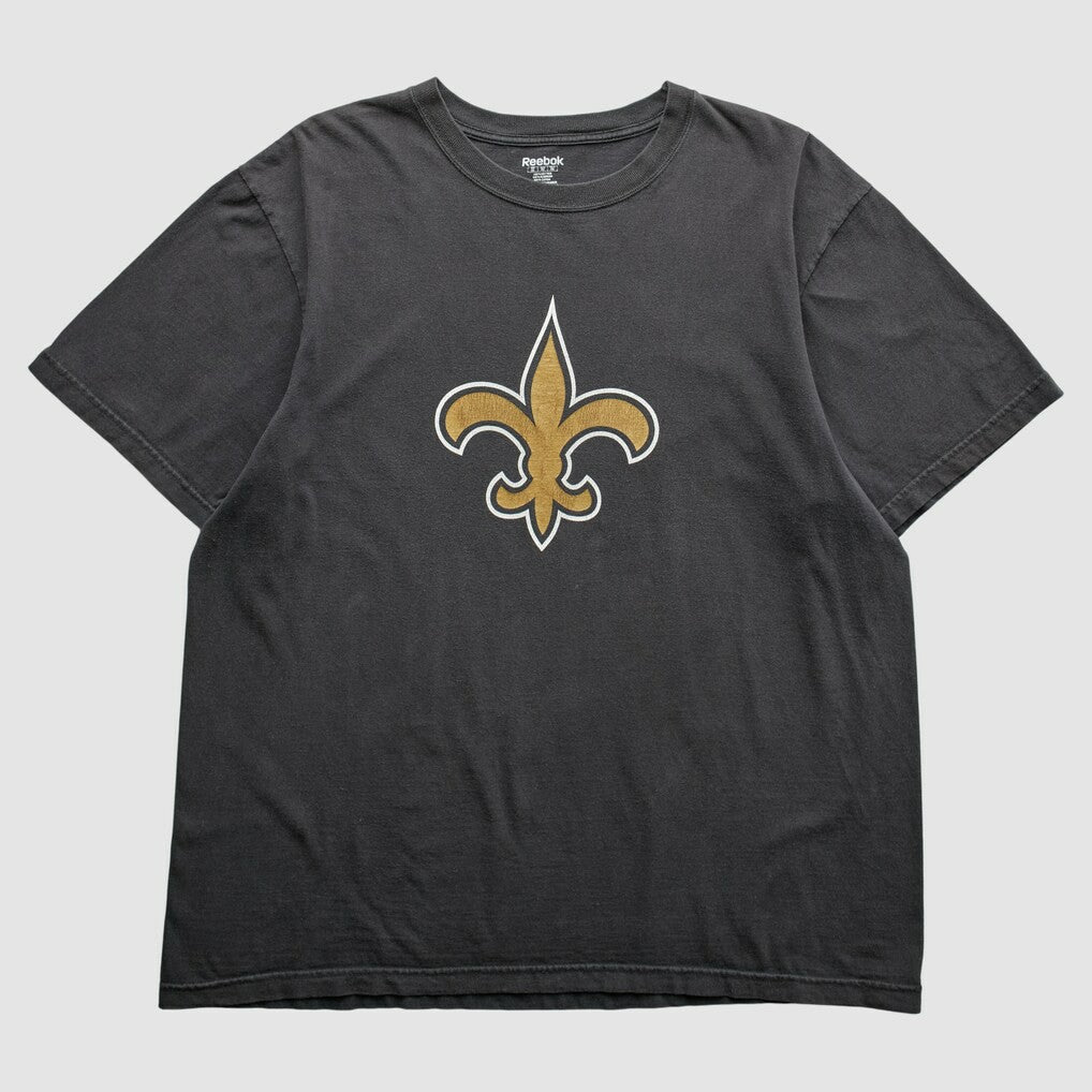 New Orleans Saints Reebok 2000s T-Shirt Black Vintage