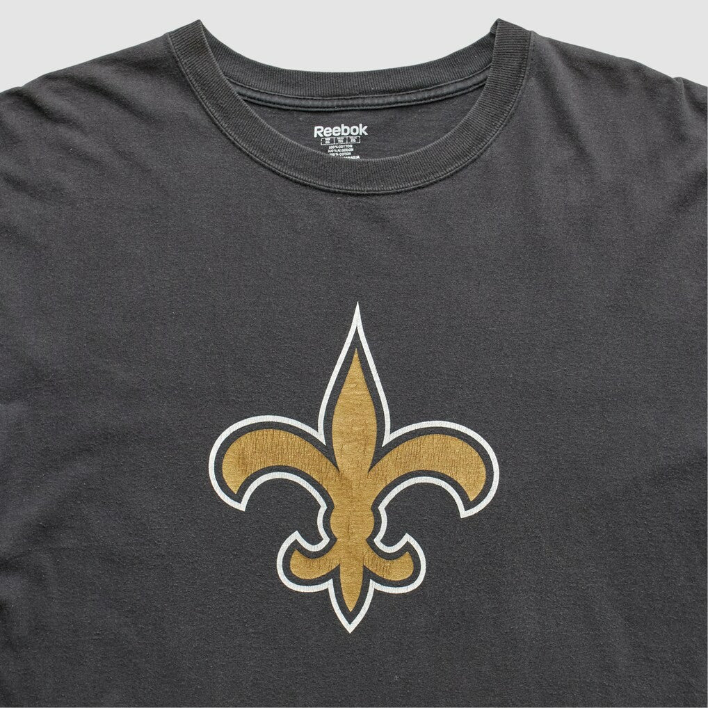 New Orleans Saints Reebok 2000s T-Shirt Black Vintage