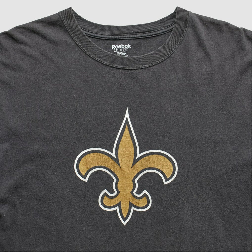 New Orleans Saints Reebok 2000s T-Shirt Black Vintage