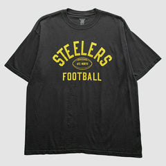 Pittsburgh Steelers Reebok 2000s T-Shirt Black Vintage