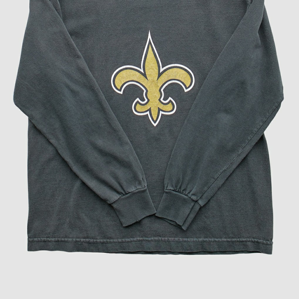 New Orleans Saints Reebok 2000s Long Sleeve T-Shirt Black Vintage