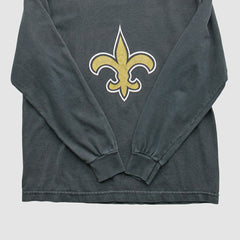 New Orleans Saints Reebok 2000s Long Sleeve T-Shirt Black Vintage