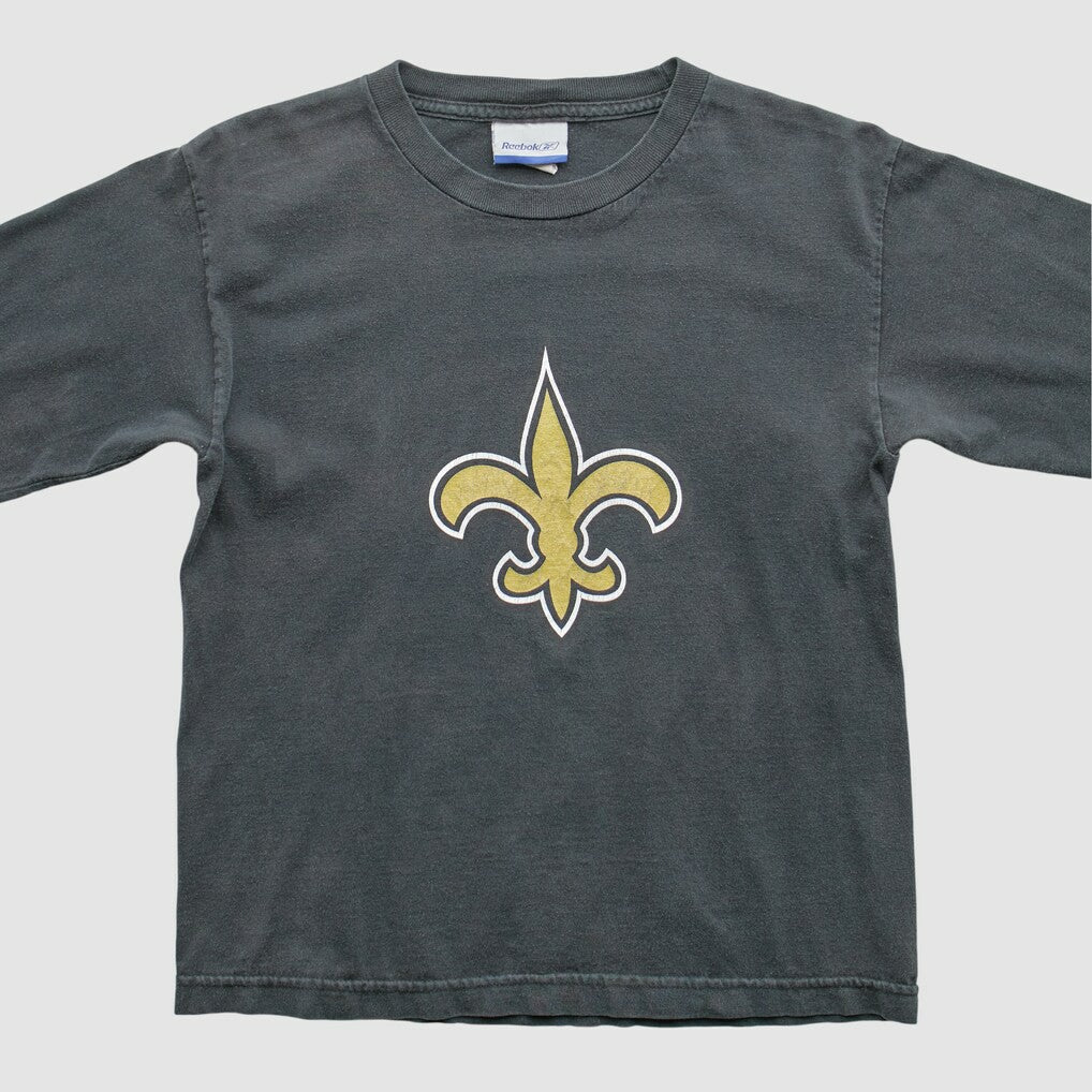 New Orleans Saints Reebok 2000s Long Sleeve T-Shirt Black Vintage