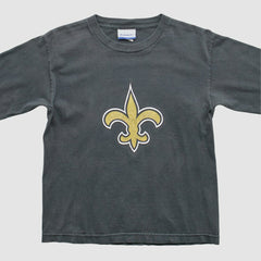 New Orleans Saints Reebok 2000s Long Sleeve T-Shirt Black Vintage