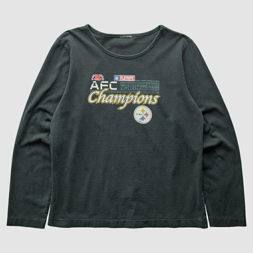 Pittsburgh Steelers 2007 T-Shirt Black Vintage