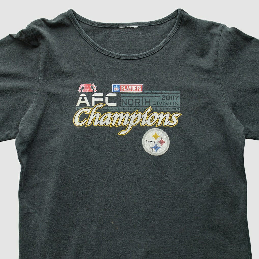 Pittsburgh Steelers 2007 T-Shirt Black Vintage