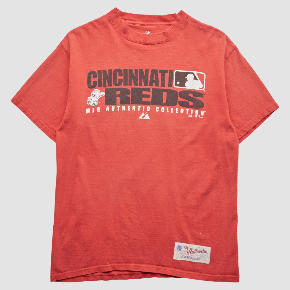 Cincinnati Reds Majestic 2008 T-Shirt - Red - S by Fanatics Real Vintage T-shirts