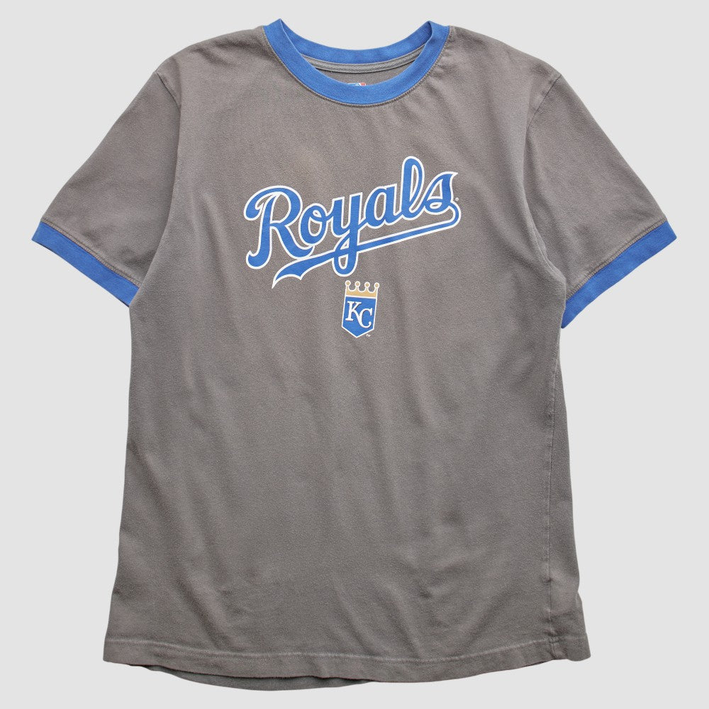 Kansas City Royals 2000s T-Shirt - Gray - XS by Fanatics Real Vintage T-shirts