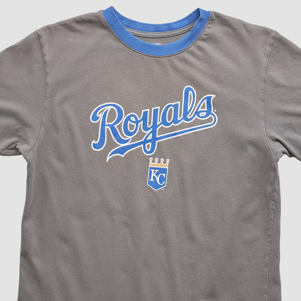 Kansas City Royals 2000s T-Shirt - Gray - XS by Fanatics Real Vintage T-shirts