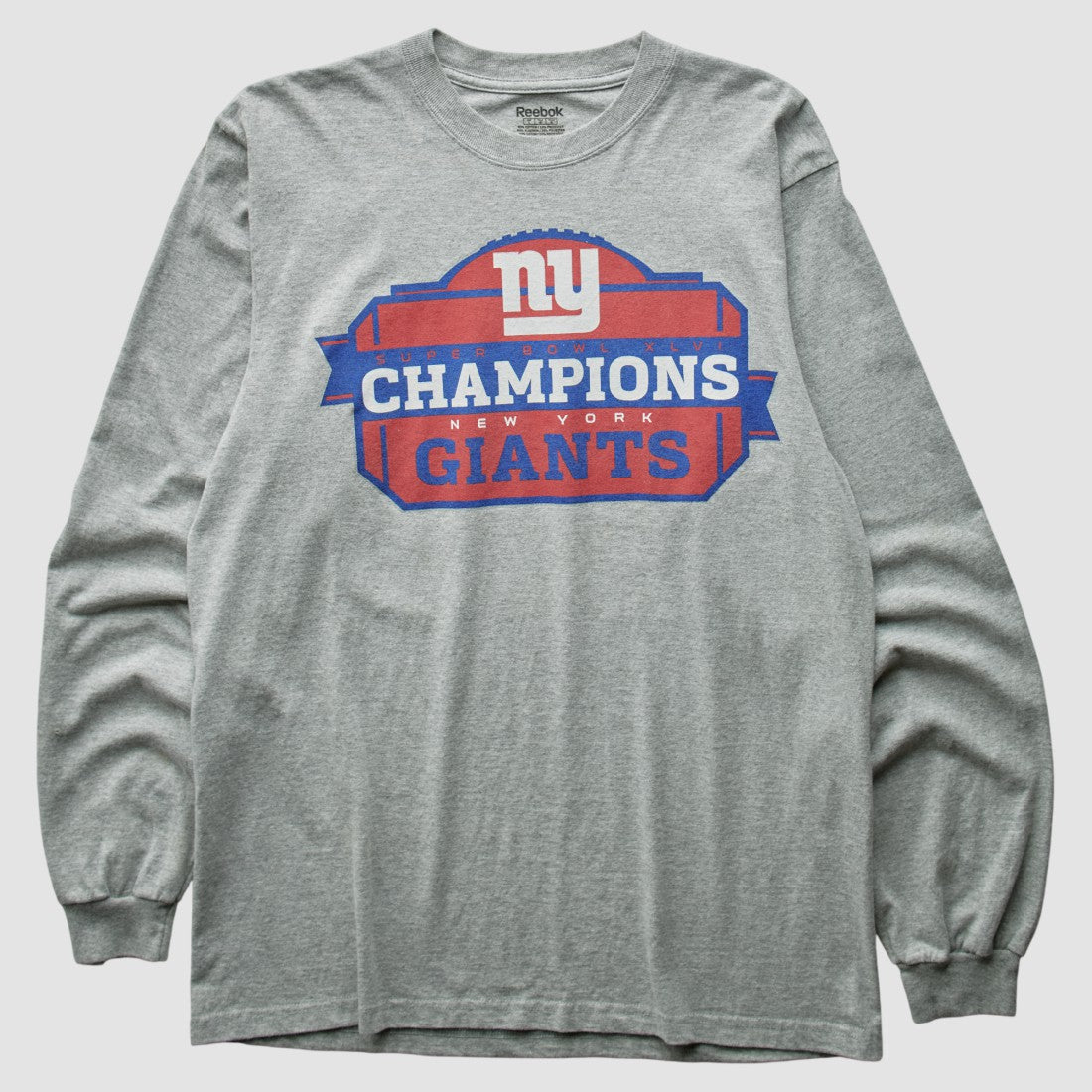 New York Giants Reebok 2012 T-Shirt Gray Vintage