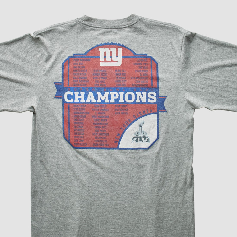 New York Giants Reebok 2012 T-Shirt Gray Vintage
