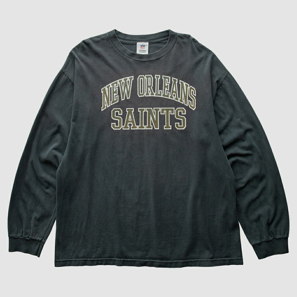 New Orleans Saints 2000s T-Shirt Black Vintage