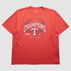 Texas Rangers Majestic 2011 T-Shirt - Red - 2XL by Fanatics Real Vintage T-shirts