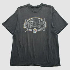 Pittsburgh Steelers 90s T-Shirt Gray Vintage
