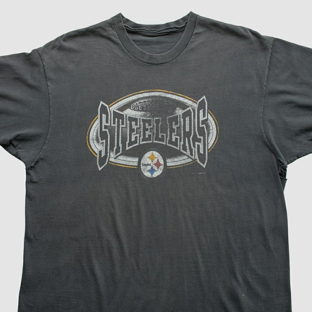 Pittsburgh Steelers 90s T-Shirt Gray Vintage