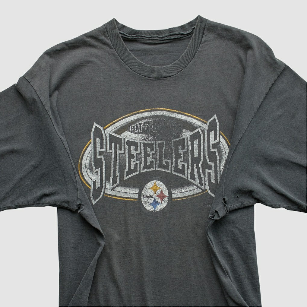 Pittsburgh Steelers 90s T-Shirt Gray Vintage