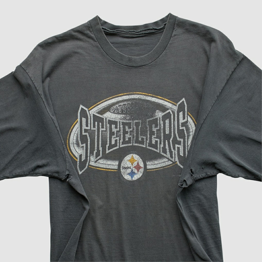 Pittsburgh Steelers 90s T-Shirt Gray Vintage