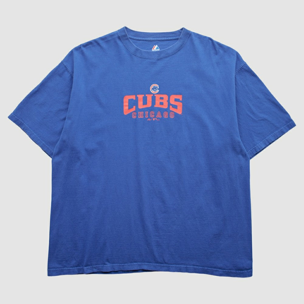 Chicago Cubs Majestic 2009 T-Shirt - Blue - 2XL by Fanatics Real Vintage T-shirts