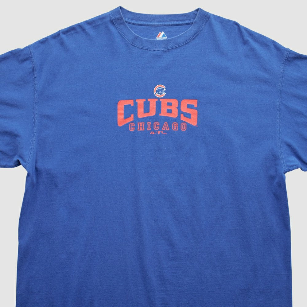 Chicago Cubs Majestic 2009 T-Shirt - Blue - 2XL by Fanatics Real Vintage T-shirts