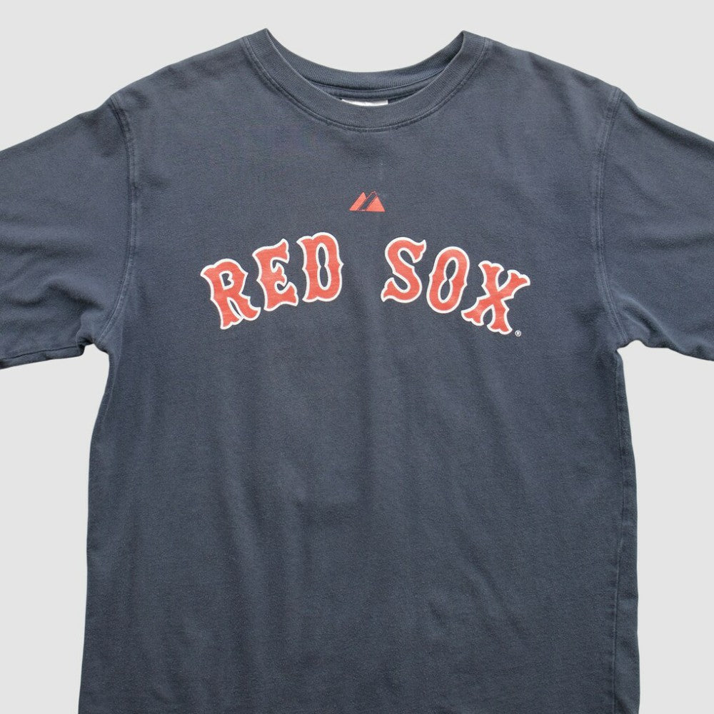 Boston Red Sox Majestic 2000s T-Shirt - Navy - S by Fanatics Real Vintage T-shirts