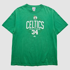 Boston Celtics Majestic 2000s T-Shirt Green Vintage