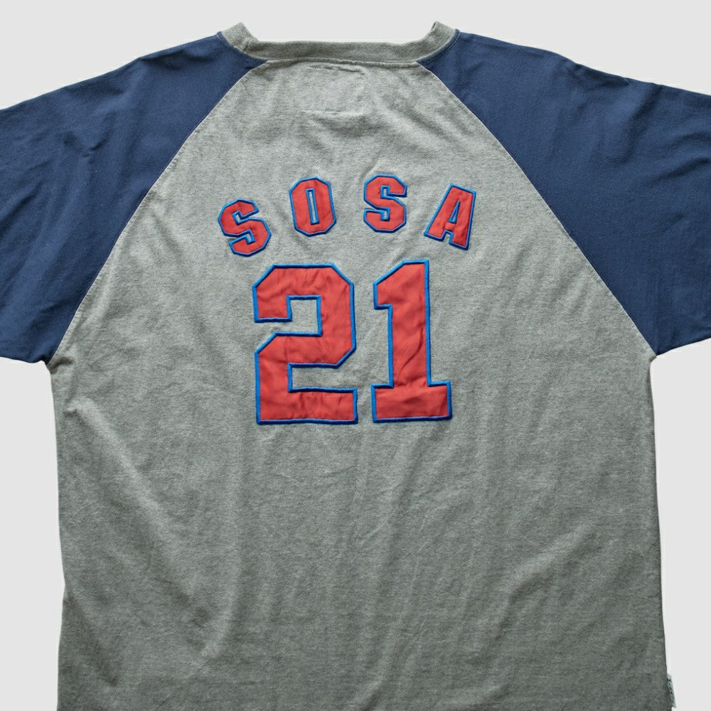 Chicago Cubs Mirage 2000s T-Shirt - Gray - 3XL by Fanatics Real Vintage T-shirts