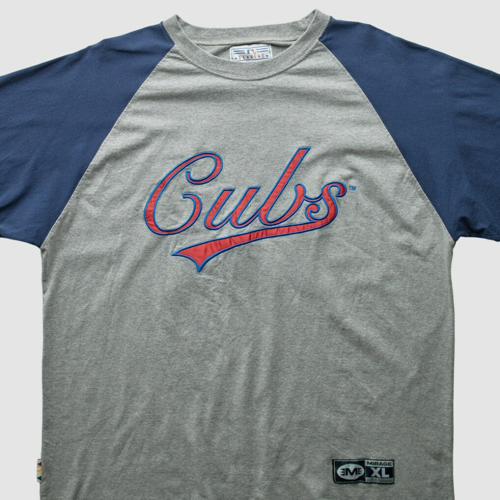 Chicago Cubs Mirage 2000s T-Shirt - Gray - 3XL by Fanatics Real Vintage T-shirts