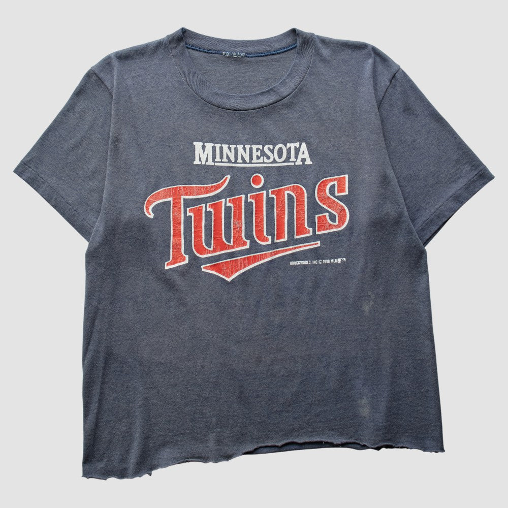 Minnesota Twins 1988 T-Shirt - Gray - XS by Fanatics Real Vintage T-shirts