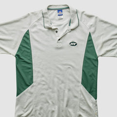 New York Jets Reebok 2000s Polo 3 Buttons T-Shirt White Vintage