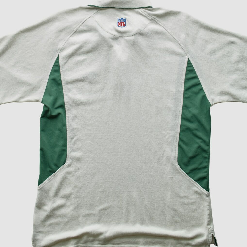 New York Jets Reebok 2000s Polo 3 Buttons T-Shirt White Vintage
