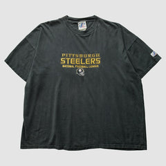 Pittsburgh Steelers Logo Athletic 2000s T-Shirt Black Vintage