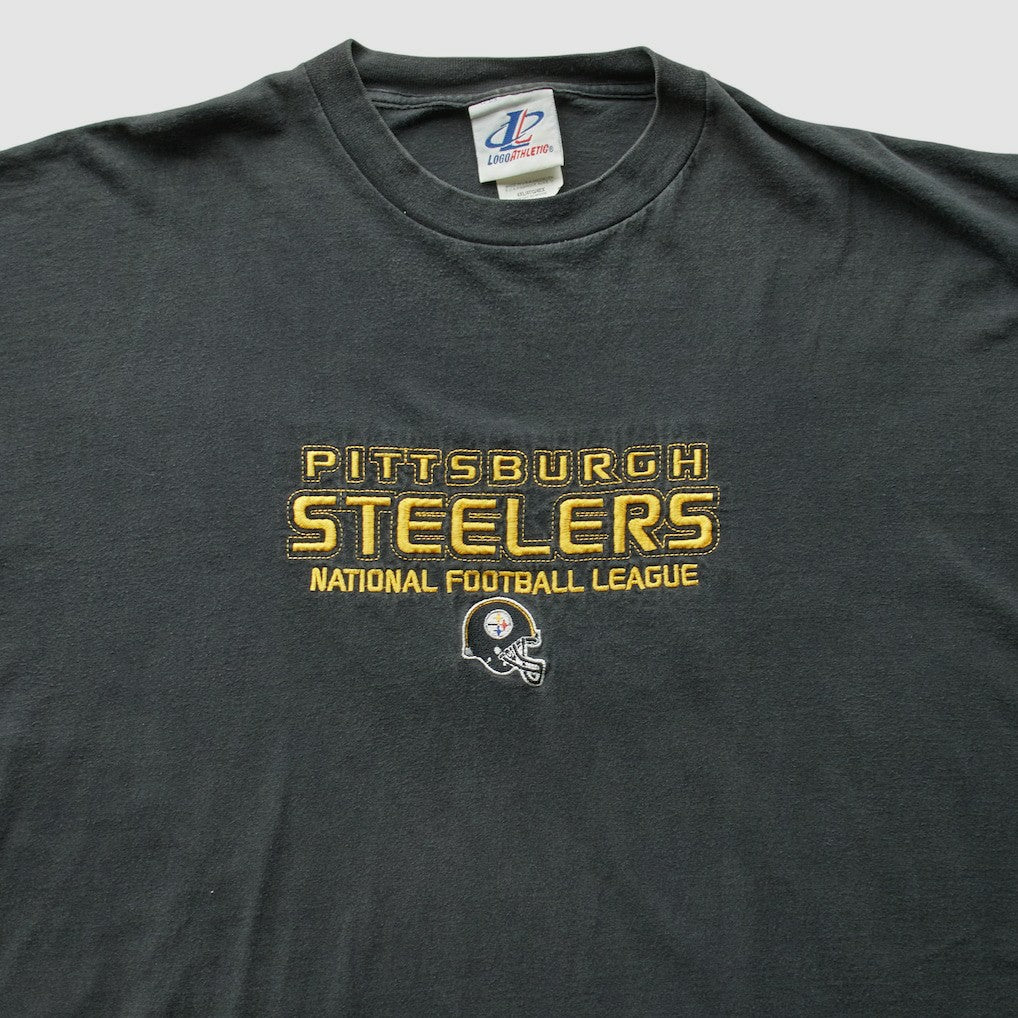 Pittsburgh Steelers Logo Athletic 2000s T-Shirt Black Vintage
