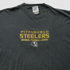 Pittsburgh Steelers Logo Athletic 2000s T-Shirt Black Vintage