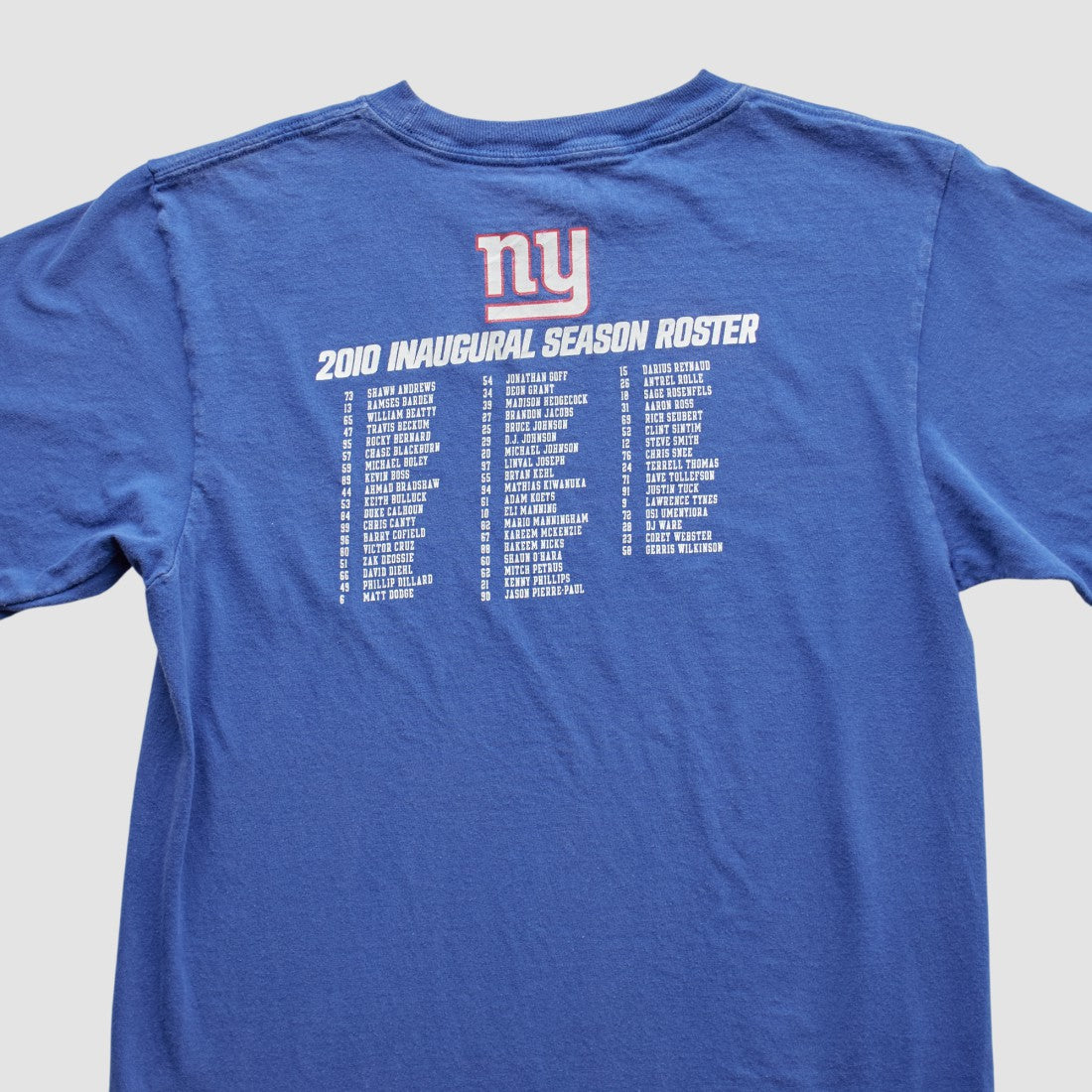 New York Giants 2010 T-Shirt Blue Vintage