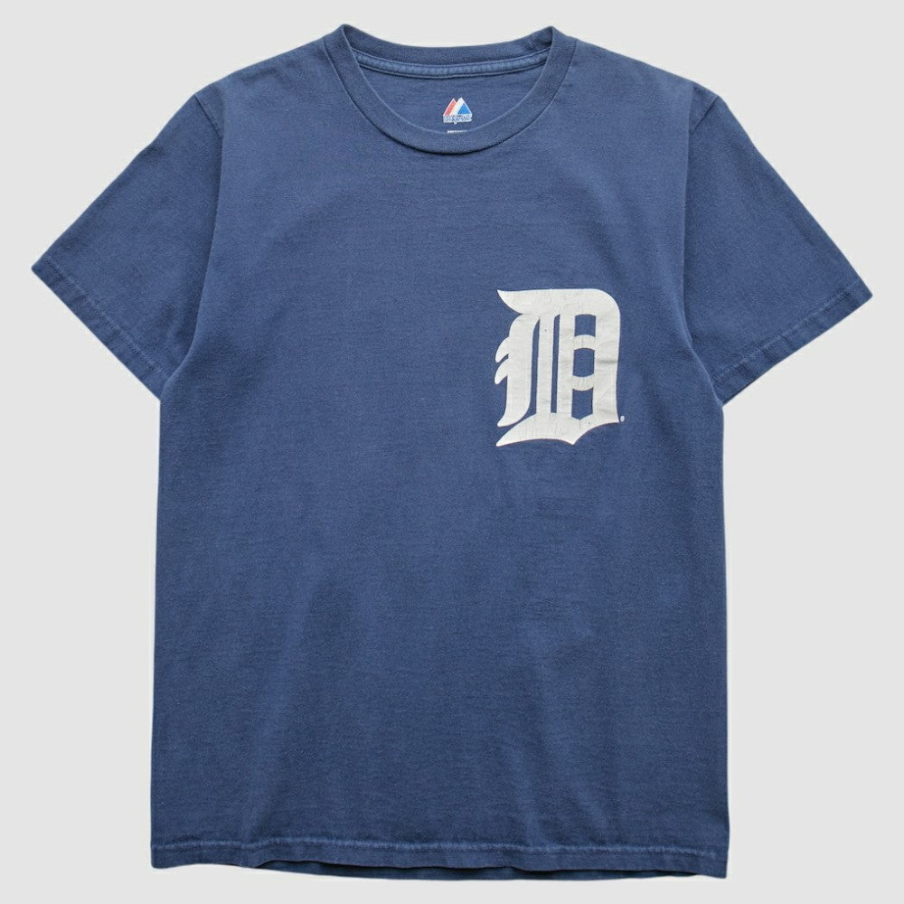 Detroit Tigers Majestic 2000s T-Shirt - Blue - S by Fanatics Real Vintage T-shirts