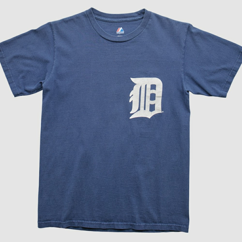 Detroit Tigers Majestic 2000s T-Shirt - Blue - S by Fanatics Real Vintage T-shirts