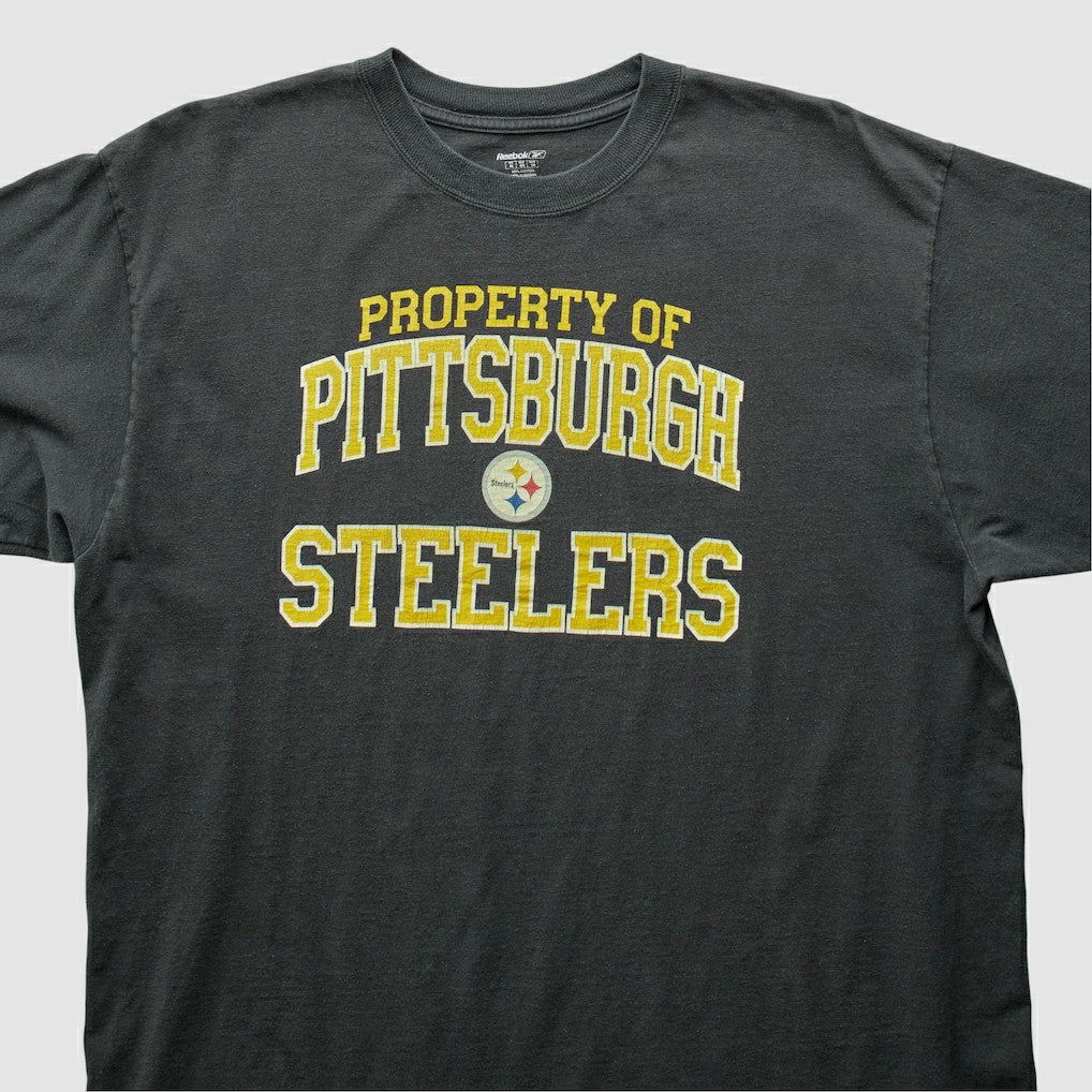 Pittsburgh Steelers Reebok 2000s T-Shirt Black Vintage