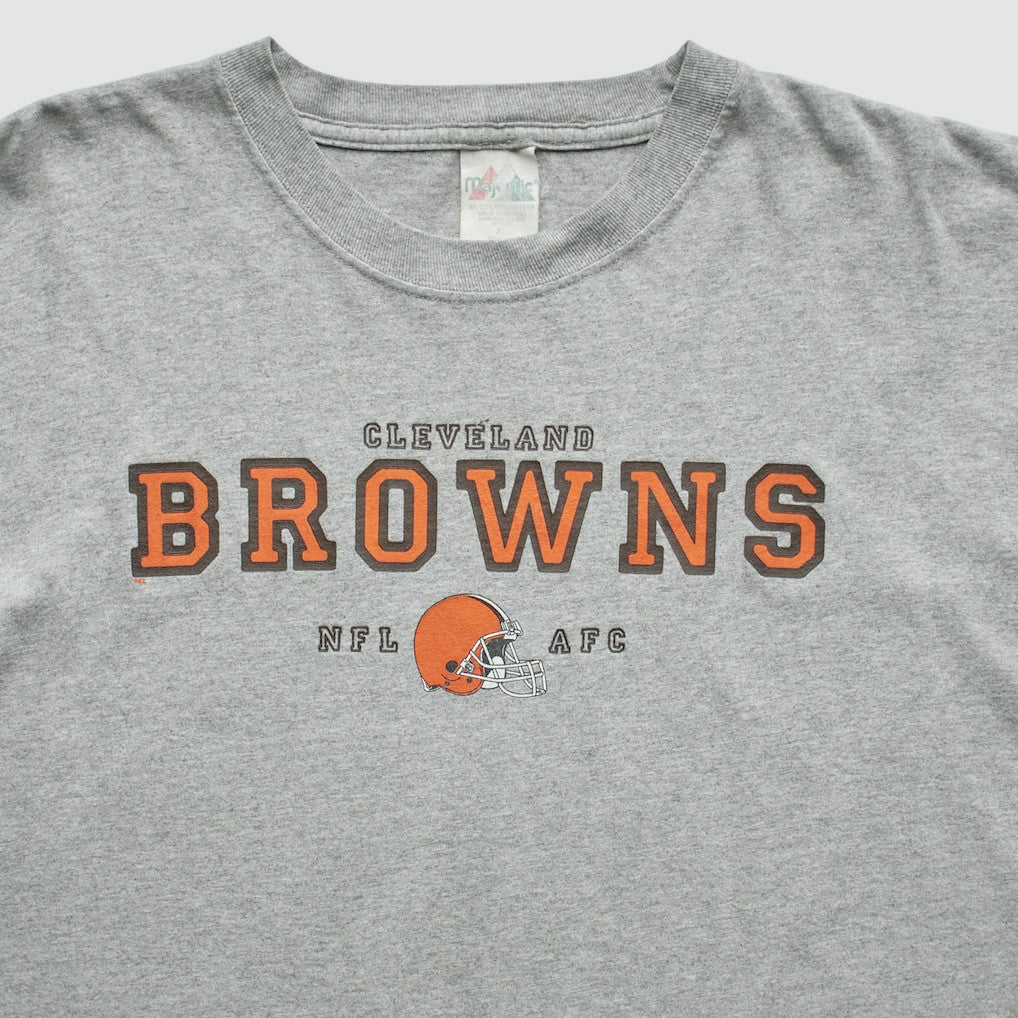 Cleveland Browns Majestic 2000s T-Shirt Gray Vintage