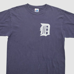 Detroit Tigers Majestic 2000s T-Shirt - Navy - L by Fanatics Real Vintage T-shirts