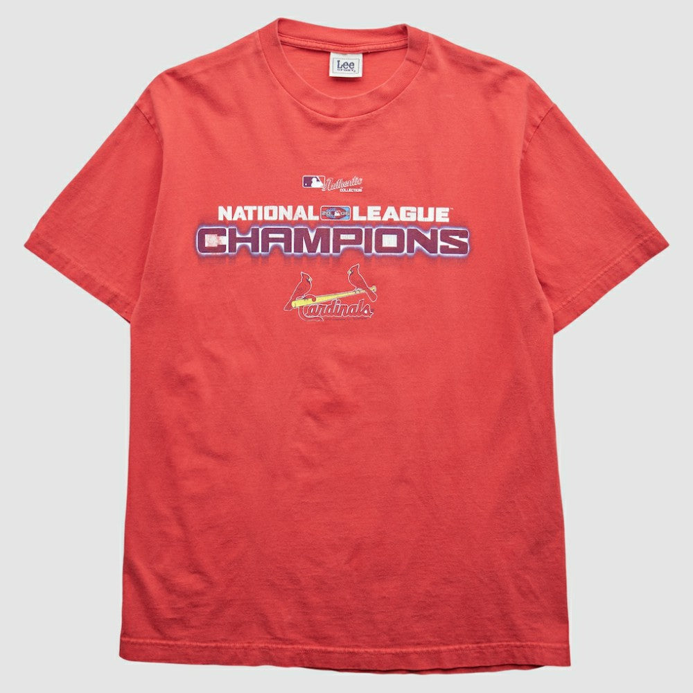 St. Louis Cardinals Lee Apparel 2000s T-Shirt - Red - M by Fanatics Real Vintage T-shirts